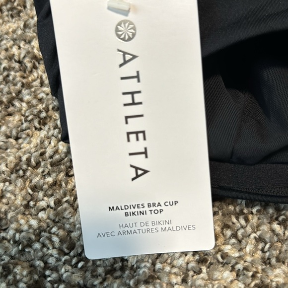 NWT! Athleta Black Maldives Bra Cup Bikini Top - Multiple Sizes🩵 - Picture 9 of 14